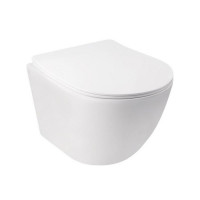 Унітаз Qtap Jay безободковий Ultra Quiet з сидінням Soft-close QT07335177W