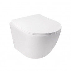 Унітаз Qtap Jay безободковий Ultra Quiet з сидінням Soft-close QT07335177W