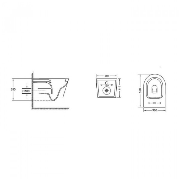 Унітаз Qtap Jay безободковий Ultra Quiet з сидінням Soft-close QT07335177W