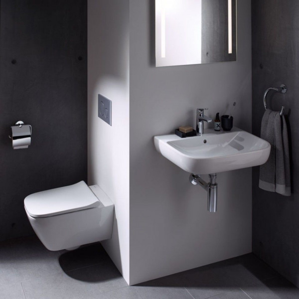 Унітаз Geberit Smyle Square Rimfree soft close, білий (500.683.00.2)