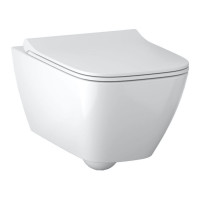 Унітаз Geberit Smyle Square Rimfree soft close, тип Sandwich, білий (500.685.01.1)