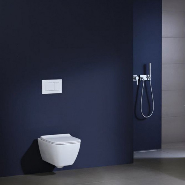 Унітаз Geberit Smyle Square Rimfree soft close, тип Sandwich, білий (500.685.01.1)