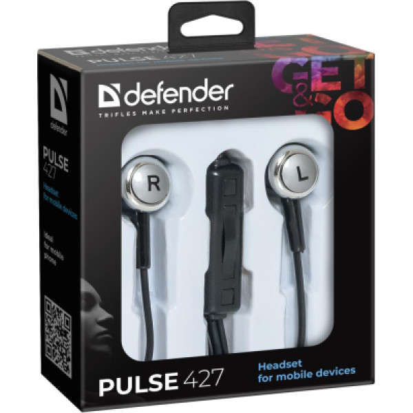 Гарнітура DEFENDER Pulse 427 Black/Silver