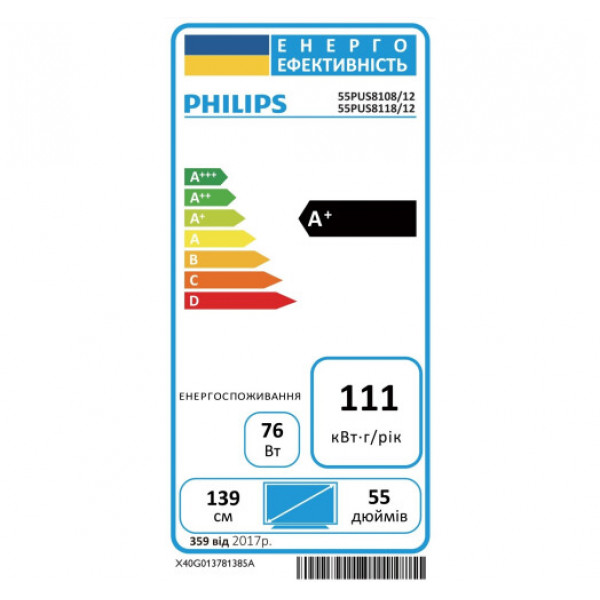 Телевізор Philips 55PUS8118/12