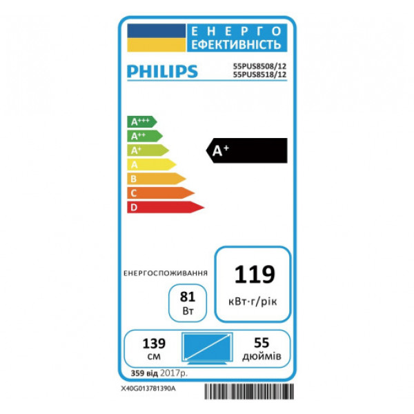 Телевізор Philips 55PUS8518/12