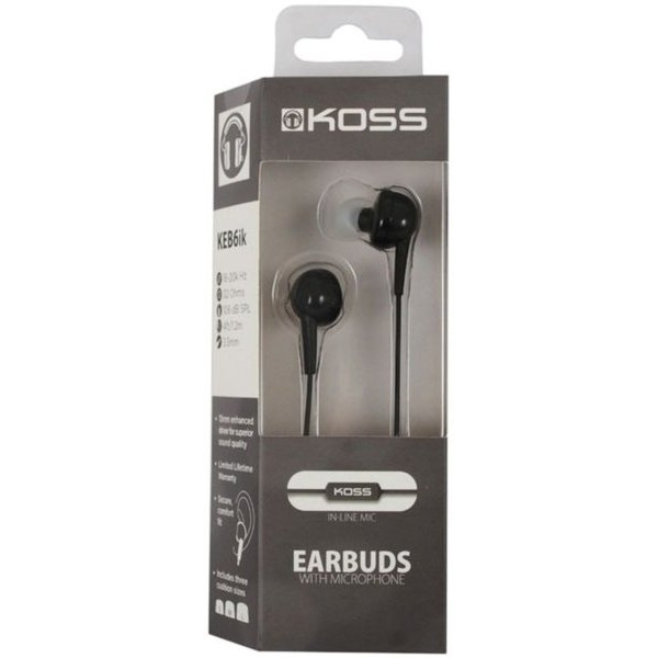 Навушники Koss KEB6iK Mic Black (194762.101)