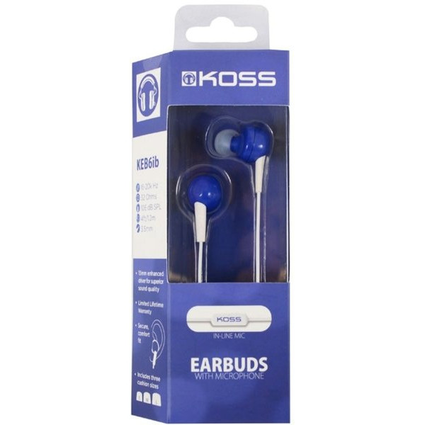 Навушники Koss KEB6iK Mic Blue (190832.101)
