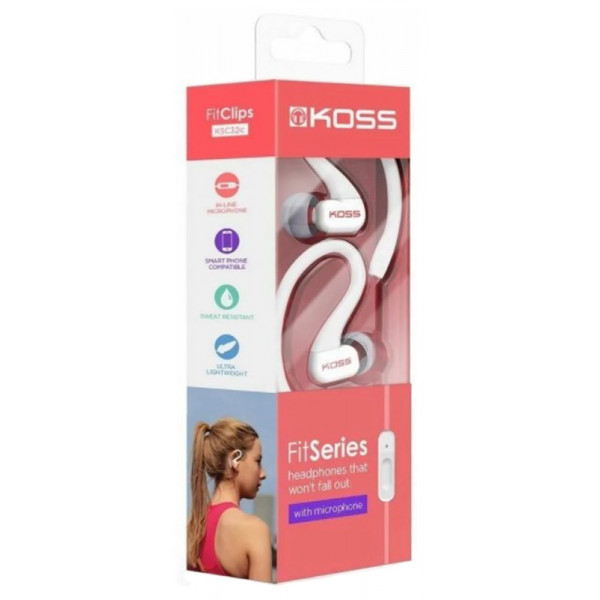 Навушники Koss KSC32iC Fit Mic Coral (187858.101)