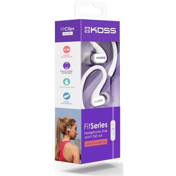 Навушники Koss KSC32iV Fit Mic Violet (195075.101)