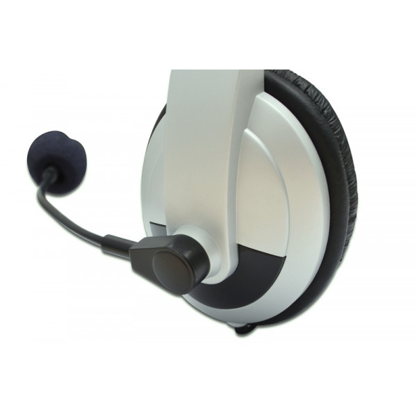 Гарнітура DIGITUS Stereo Headset, 2x3.5mm AUX, кабель 1.8м (DA-12201)