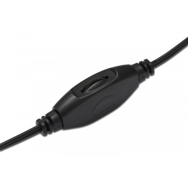 Гарнітура DIGITUS Stereo Headset, 2x3.5mm AUX, кабель 1.8м (DA-12201)