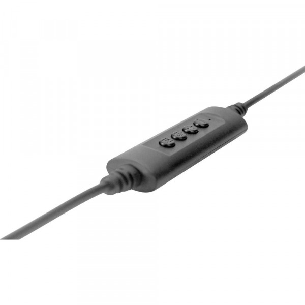 Гарнітура DIGITUS Stereo Headset, LED, USB, кабель 1.95м (DA-12204)