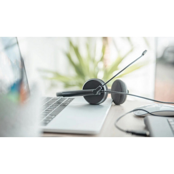 Гарнітура DIGITUS Stereo Headset, USB, кабель 1.95м (DA-12203)