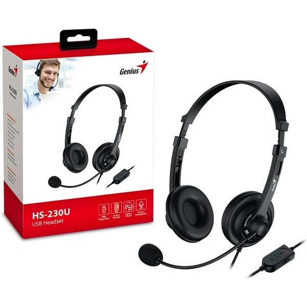 Гарнітура Genius HS-230U Black (31710021400)