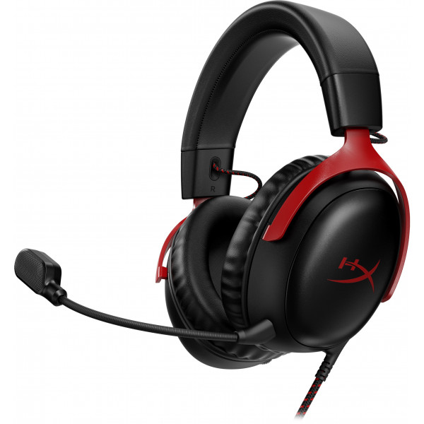 Гарнiтура HyperX Cloud III 3.5mm/USB-A/USB-C Black/Red (727A9AA)