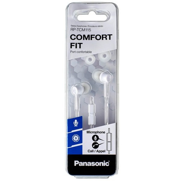 Навушники In-ear Panasonic RP-TCM115 3.5 mini-jack (RP-TCM115GCW)