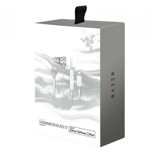 Навушники Razer Hammerhead for iOS Mercury Ed. (RZ04-02090200-R3M1)