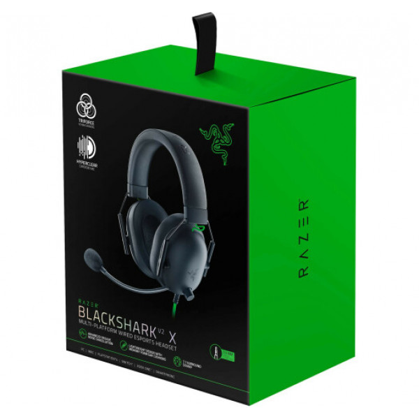 Гарнітура Razer BlackShark V2 X, 3.5мм, чорний (RZ04-03240100-R3M1)