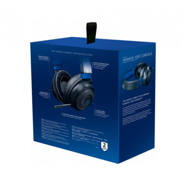 Гарнітура консольна Razer Kraken for Console, 3.5мм, чорний-синій (RZ04-02830500-R3M1)