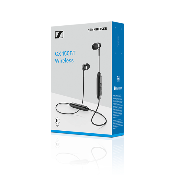Навушники Sennheiser CX 150BT Wireless Mic Black (508380)