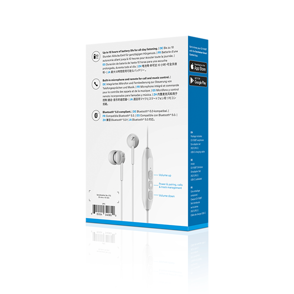 Навушники Sennheiser CX 150BT Wireless Mic White (508381)