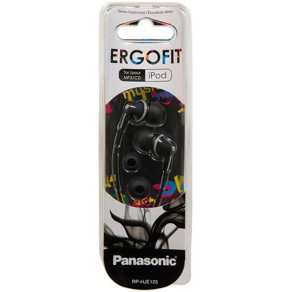 Навушники In-ear Panasonic RP-HJE125E  (RP-HJE125E-K)