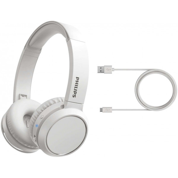 Навушники On-ear Philips TAH4205 BT 5.0, SBC, Wireless (TAH4205WT/00)