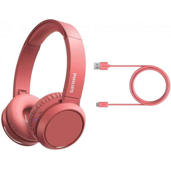 Навушники On-ear Philips TAH4205 BT 5.0, SBC, Wireless (TAH4205RD/00)