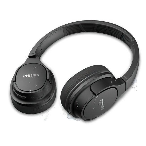 Навушники Philips ActionFit TASH402BK Over-Ear IPX4 Wireless Mic Чорний (TASH402BK/00)