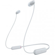 Навушники In-ear Sony WI-C100 BT 5.0, IPX4, SBC, AAC, Wireless (WIC100W.CE7)
