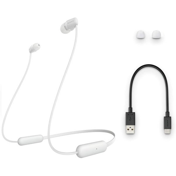 Навушники SONY WI-C200 In-ear Wireless Mic Білий (WIC200W.CE7)