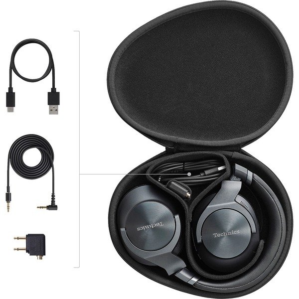 Навушники Over-ear Technics EAH-A800 BT 5.2, ANC, Hi-Res, SBC, AAC, LDAC, Wireless, Mic (EAH-A800G-K