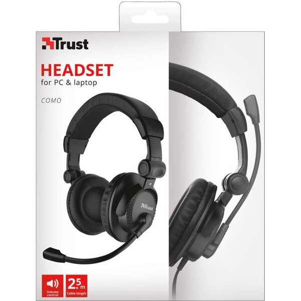 Гарнітура для ПК Trust Como 3.5mm Black (21658_TRUST)