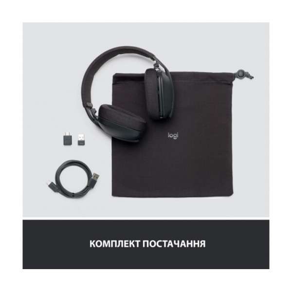 Навушники Logitech Zone Vibe 125 Graphite (981-001126)