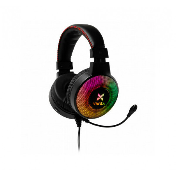 Навушники Vinga HSCU-100 Gaming LED Black (HSCU-100)