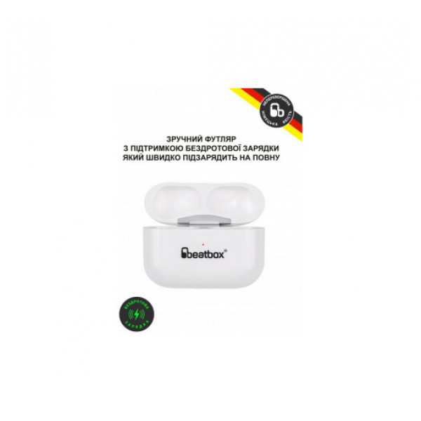 Навушники BeatBox PODS PRO 1 Wireless Charging White (bbppro1wcw)