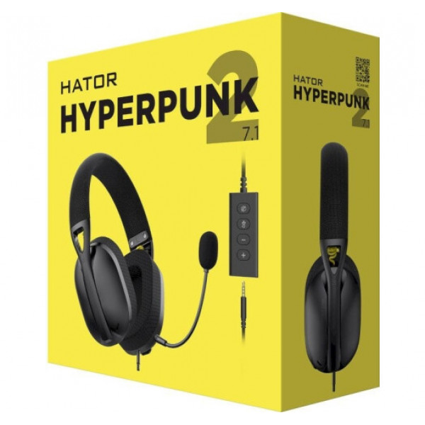 Навушники Hator Hyperpunk 2 USB 7.1 Black (HTA-845)