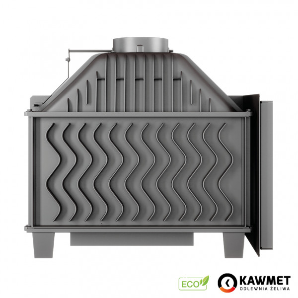 Камінна топка Kaw-met W16 13,5  kW Black з лівим бічним склом