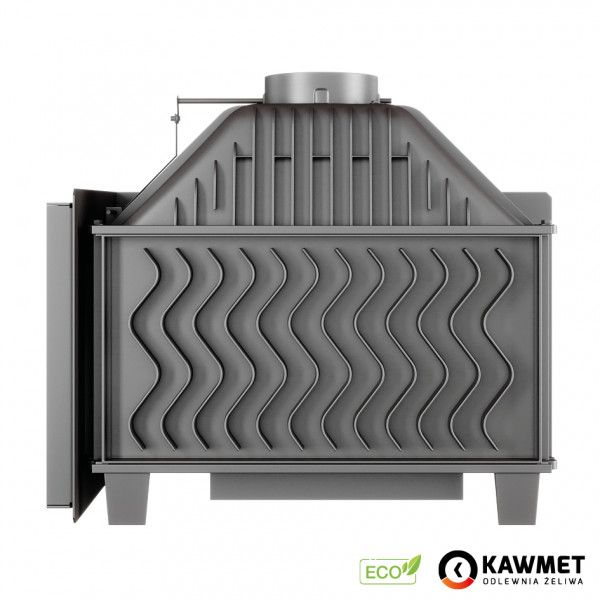Камінна топка Kaw-met W16 13,5 kW Black з правим бічним склом
