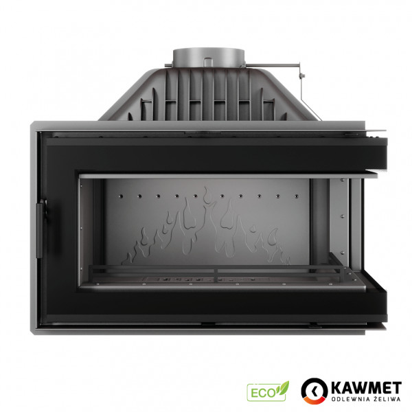 Камінна топка Kaw-met W16 13,5 kW Black з правим бічним склом