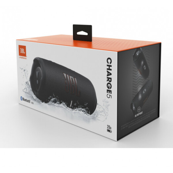 Акустична система JBL Charge 5 Black (JBLCHARGE5BLK)