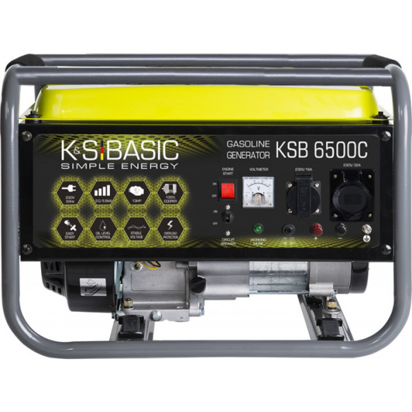 Комбінований генератор Konner&Sohnen BASIC KSB 6500C Газ-Бензин