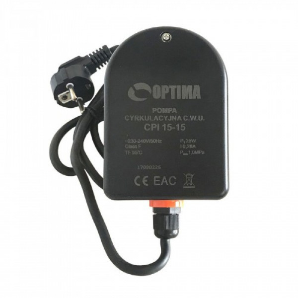 Циркуляційний насос Optima CPI 15-15 84 мм + кабель з вилкою!