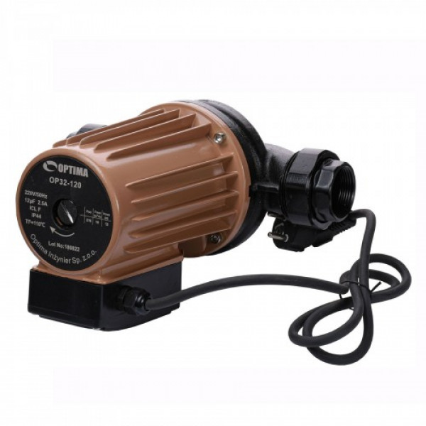 Циркуляційний насос Optima OP32-120 220мм + гайки, + кабель з вилкою
