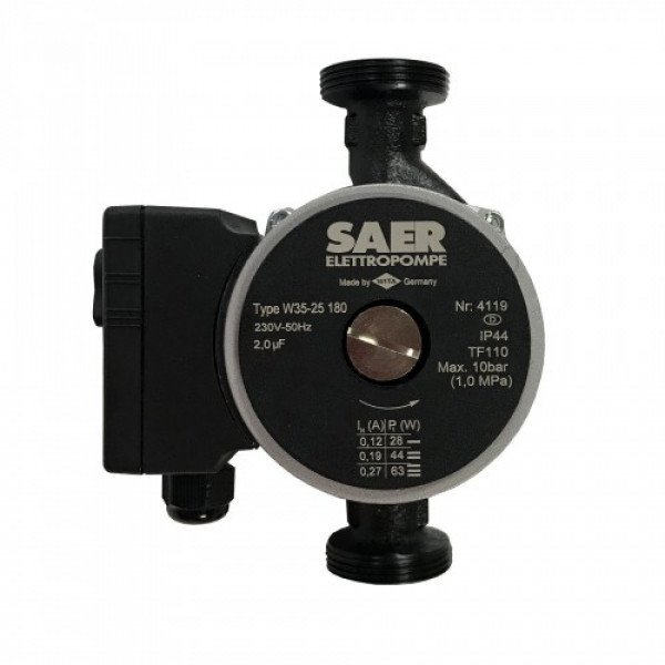 Циркуляційний насос SAER W35-25 180мм + гайки