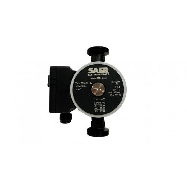 Циркуляційний насос SAER W55-25 180мм + гайки
