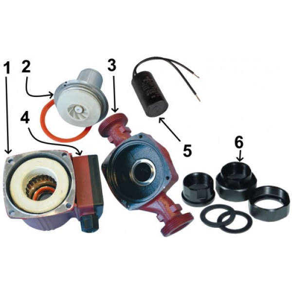 Циркуляційний насос VOLKS pumpe  ZP25/8 180мм + гайки