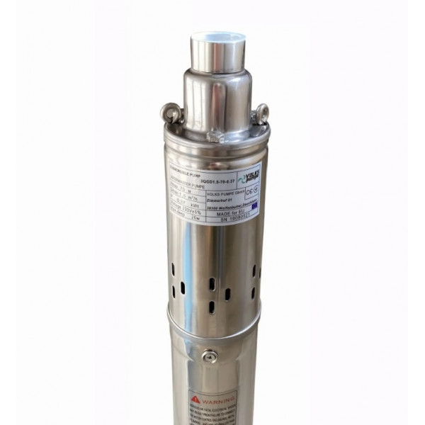 Глибинний насос VOLKS pumpe 3QGD 1,5-70-0,37кВт 3 дюйма + кабель 15м
