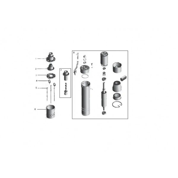 Глибинний насос VOLKS pumpe 4QGD1,2-100-0,75кВт 4 дюйми +кабель 15м