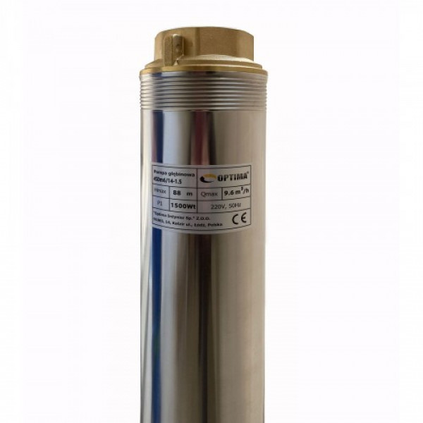 Глибинний насос OPTIMA 4SDm6/14 1,5 кВт 88м + пульт+кабель 15м